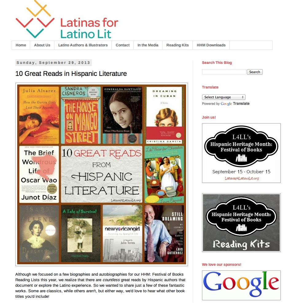Latinas for Latino Lit